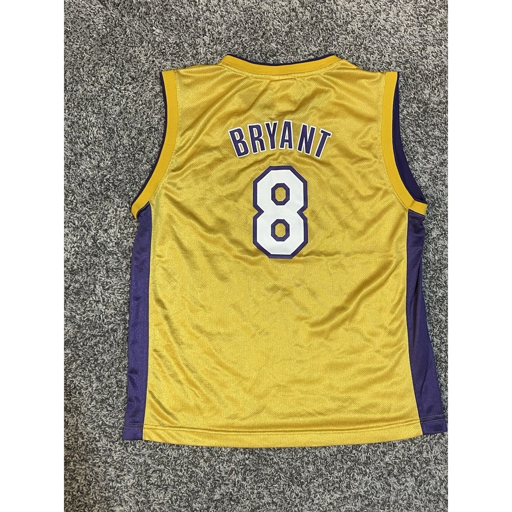 Kobe Bryant Jersey Size L 14-16 Reebok NBA Los Angeles Lakers Vintage Basketball - Picture 2 of 6